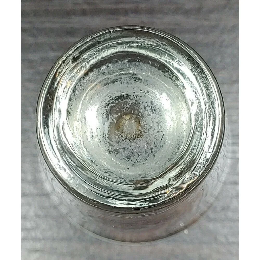 Vintage Heavy Glass Bottom Small Tequila Vodka Drinkware And Barware Shot Glass